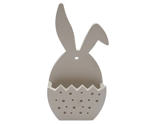 Гипсовая фигурка подставка "Зайчик с опущенным ухом", h 12cm, CM*