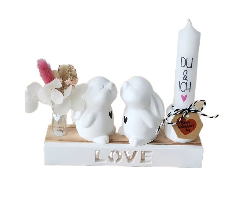 Гипсовая фигурка "Влюбленный зайчик" h 6cm, CM*