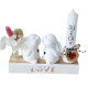 Гипсовая фигурка "Влюбленный зайчик" h 6cm, CM*