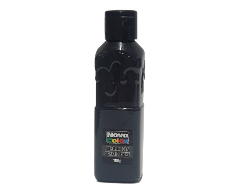 Vopsea acrilica 180ml negru NC-1006 (6/72)