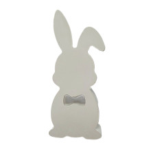 Figurina din gips "Iepuras cu papion" h 12cm, CM*