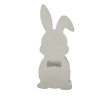 Figurina din gips "Iepuras cu papion" h 12cm, CM*