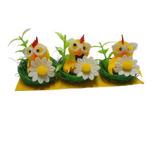 Decoratiune de Pasti "Puisor in cuib" 3buc/set ES-24