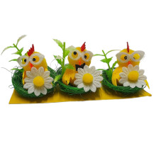 Decoratiune de Pasti "Puisor in cuib" 3buc/set ES-24