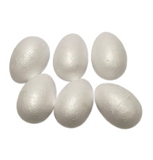 Set figurine din polistiren „Ou”, 70 mm, 6 buc/set ES-11