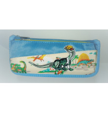 Пенал 2 отделения, 21х5,5х9 см, YM 8201 синий (30)