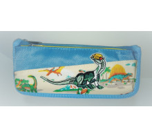 Пенал 2 отделения, 21х5,5х9 см, YM 8201 синий (30)