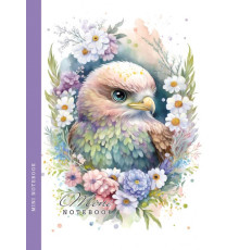 Блокнот B6 (128х165мм), 64 л, клетка, интегр. обложка, 23182 (10)