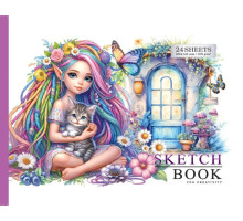 Sketchbook A5 (200х143), 24foi, 100g/m2, copertă tare, 24383 (16)