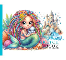 Sketchbook A5 (200х143), 24foi, 100g/m2, copertă tare, 24385 (16)