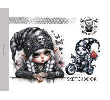 Sketchbook A5 (200х143), 24foi, 100g/m2, copertă tare, 24392 (16)