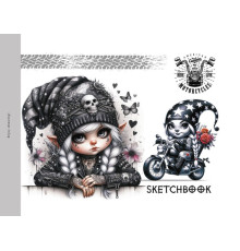 Sketchbook A5 (200х143), 24foi, 100g/m2, copertă tare, 24392 (16)