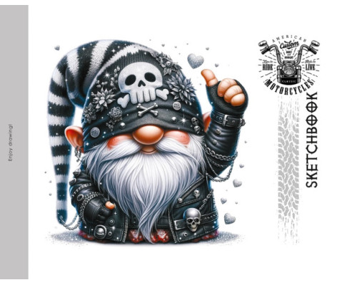 Скетчбук A5 (200х143), 24л, 100г/м2, твердая обложка, 24393 (16)