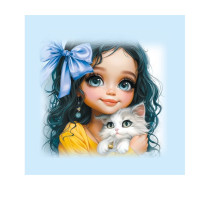 Блокнот 100х100мм 48л. чистый лист, интегральная обложка, 24315 (20)