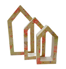 Set creatie cu figurinе din gips "Trei casute" CM*9950