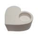 Set creatie cu suport p/u luminare din gips "Inima" CM*9974