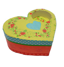Set creatie cu suport p/u luminare din gips "Inima" CM*9974