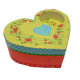Set creatie cu suport p/u luminare din gips "Inima" CM*9974