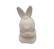 Figurinf din gips "Iepurașul cu floare" h 7cm, CM*