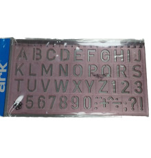 Riglă-şablon, alfabet englez 20cm ARK