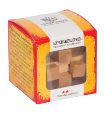 Игра-головоломка деревянная "Занимательный куб", 12эл. Rf*4961