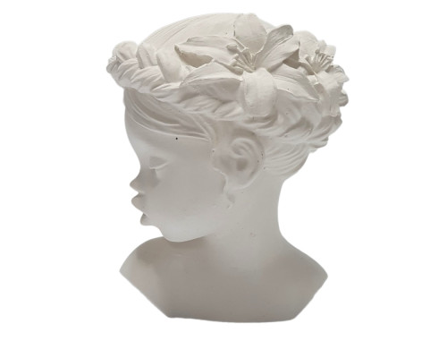 Figurina din gips "Fetita cu floare" h 10cm, CM*