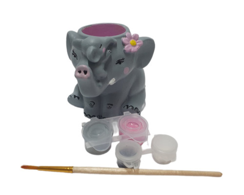 Set creatie cu figurina din gips "Elefant" CM*0048 Set creatie cu figurina din gips "Elefant" CM*0048