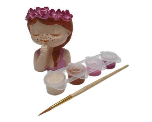 Set creatie cu figurina din gips "Fetita cu secrete" CM*0079 Set creatie cu figurina din gips "Fetita cu secrete" CM*0079