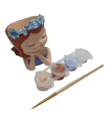 Set creatie cu figurina din gips "Fetita visatoare" CM*0086