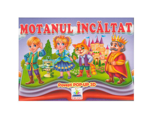 Poveste pop-up cu imagini 3D "Motanul incaltat" N*5373