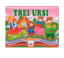 Poveste pop-up cu imagini 3D "Trei ursi" N*5182