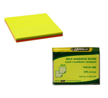 Hartie pt notite cu lipici, 76х102mm, neon mix, 100л., 4-425-21N 4Office (6/192)