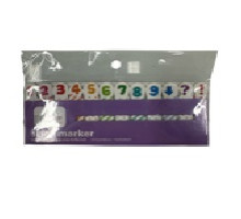 Самоклеющиеся бумажные индексы "Цифры" 12x30л (12/720)