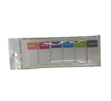 Indecsi colorati din hartie "Organizer" 12x50mm 6x30foi (12/600)