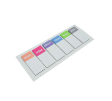 Indecsi colorati din hartie "Organizer" 12x50mm 6x30foi (12/600)