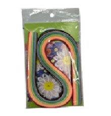 Бумага для квилинга яркие цвета 7/15/5мм (480)