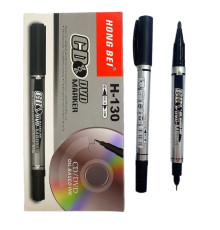 Marker CD, 2 parti 1.0-0.5mm negru H-130 (12/1728)
