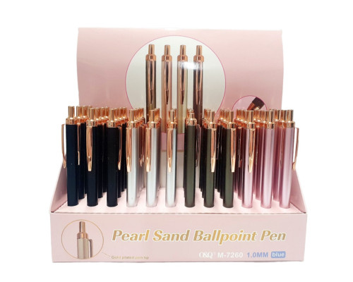 Ручкa шариковая 1мм, синяя, автоматическая M-7260 (48/1728)