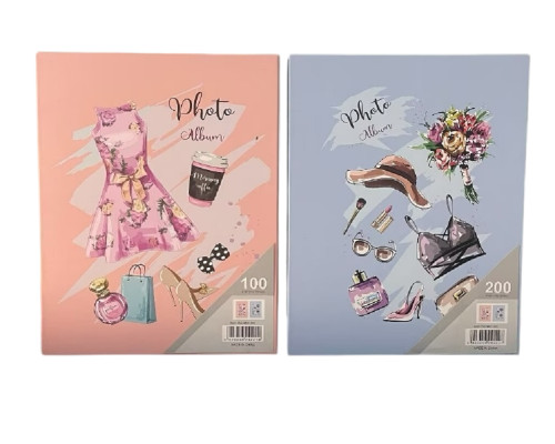 Фотоальбом в коробке "Lady" 21*27cм, 200фото 10*15см 2 диз (36)