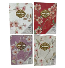 Фотоальбом "Floral" 17,5*23cм, 200фото 10*15см 4 диз (48)