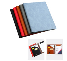 Clipboard A4 cu clema magnetica, dublu cu bbuzunar, eco piele, culori asorti A4-905 (50)