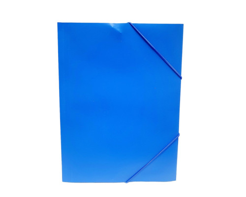 Mapa din plastic cu elastic A4, albastru, 988 (12/120/480) Mapa din plastic cu elastic A4, albastru, 988 (12/120/480)