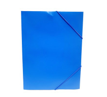 Mapa din plastic cu elastic A4, albastru, 988 (12/120/480)