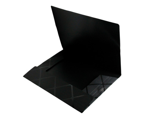 Mapa din plastic cu elastic A4, negru, 988 (12/120/480)