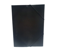Mapa din plastic cu elastic A4, negru, 988 (12/120/480)