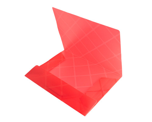 Mapa din plastic cu elastic A4, rosu, 988 (12/120/480)