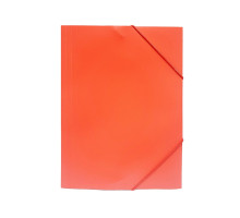 Mapa din plastic cu elastic A4, rosu, 988 (12/120/480)