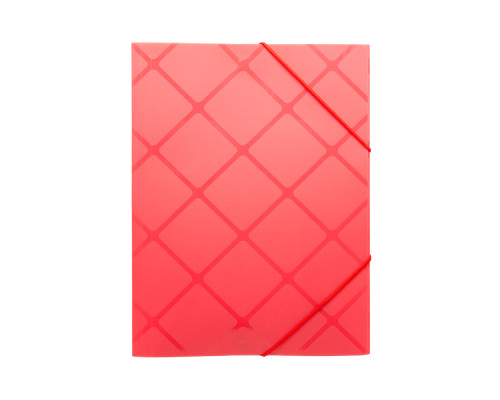 Mapa din plastic cu elastic A4, rosu, 988 (12/120/480)