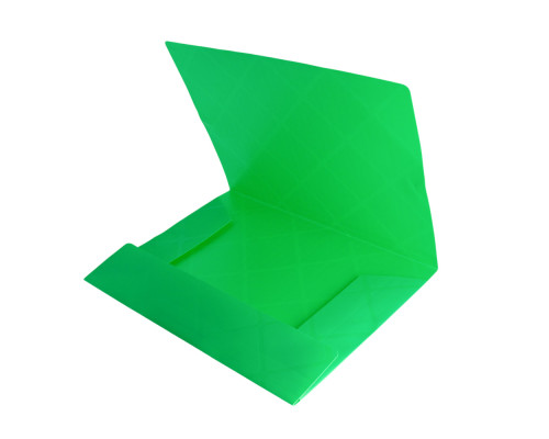 Mapa din plastic cu elastic A4, verde, 988 (12/120/480)