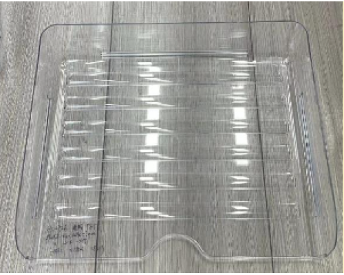 Tava p-u documente orizontala, cu 1 sectie, plastic transparent (48)